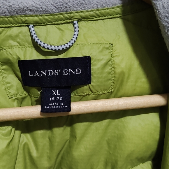 Lands’ End Youth Thermo Packable Puffer Jacket, Lime Green, Size 18-20 xl - Picture 6 of 8